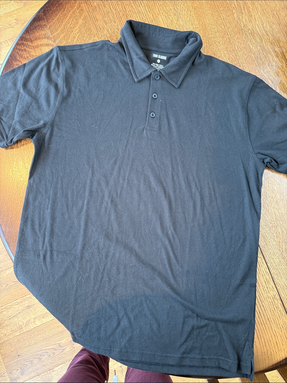 True Classic Black Short-Sleeve Polo - Clean Casual Staple